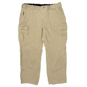 Duluth Trading Co Cargo Pants Khaki Nylon Mens 2XL Outdoor Tactical Utility Hike